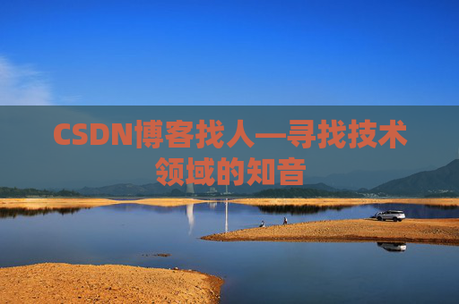 CSDN博客找人—寻找技术领域的知音